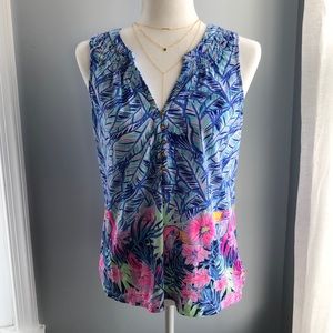 Sleeveless Lilly Pulitzer print top